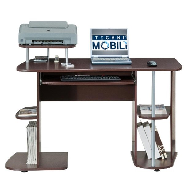 Techni Mobili Multifunction Computer Desk - Chocolate TE441490